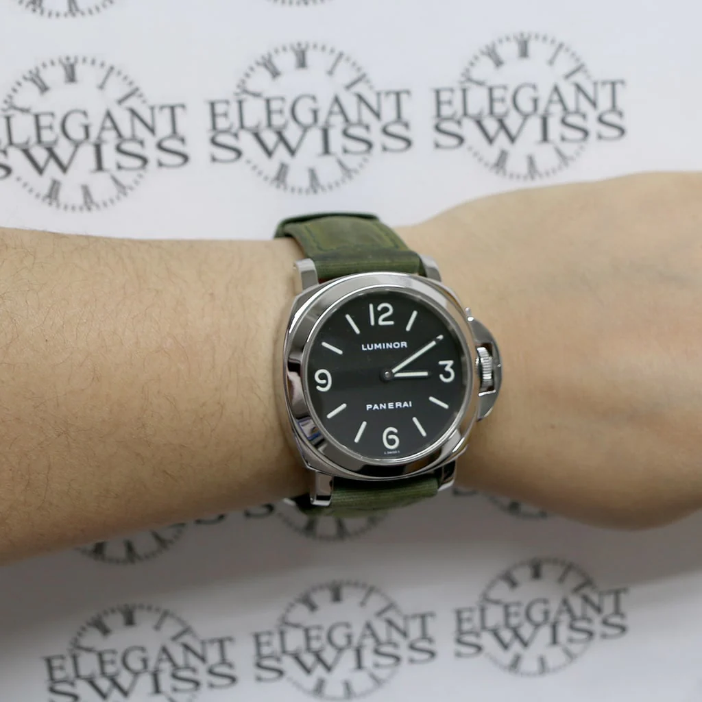 Panerai Luminor Base Firenze 1860 44MM Black Dial Automatic Stainless Steel Mens Watch PAM002 - Image 4