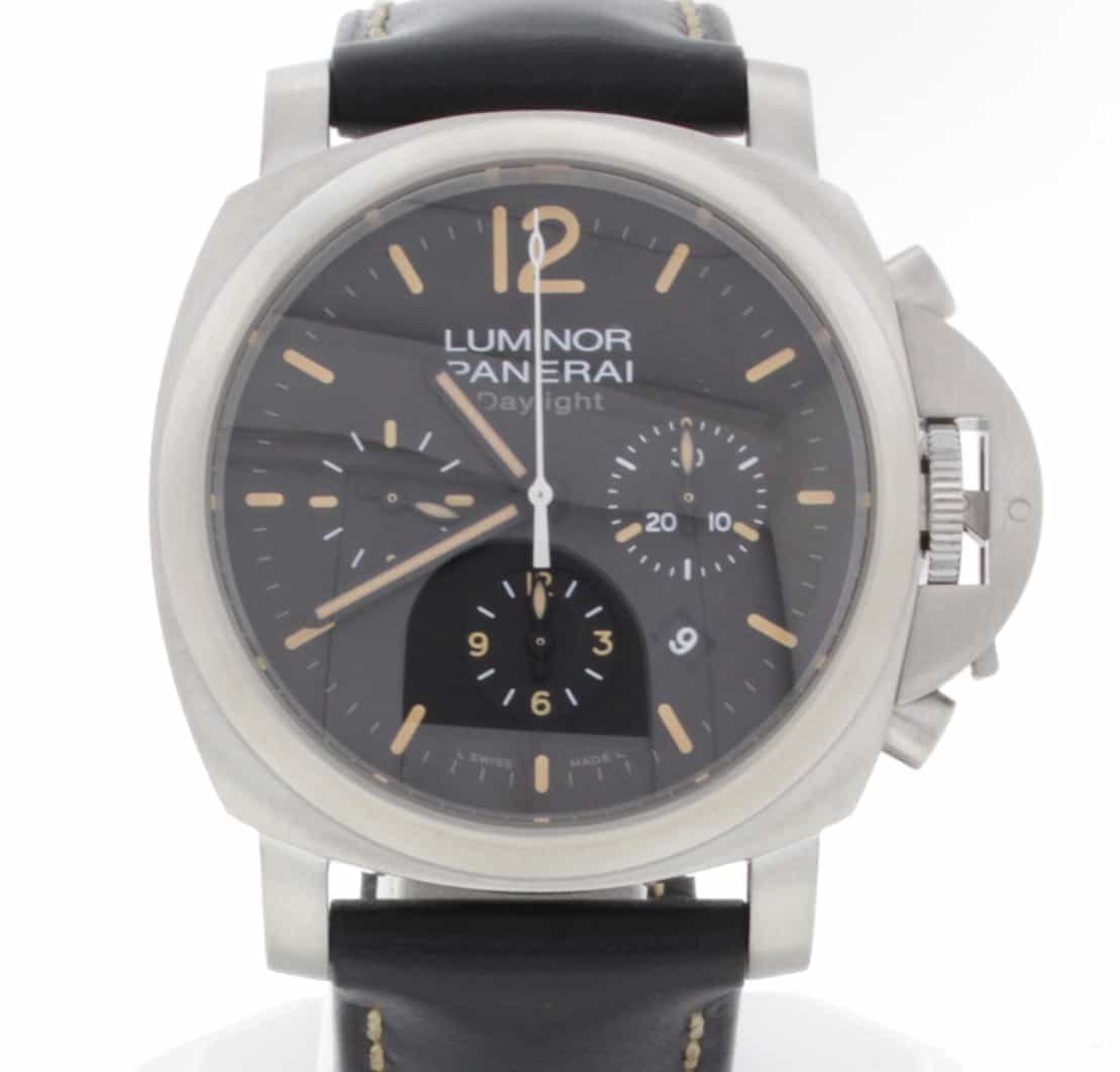 Panerai Luminor Chrono Daylight 44MM Automatic Stainless Steel Mens Watch PAM356