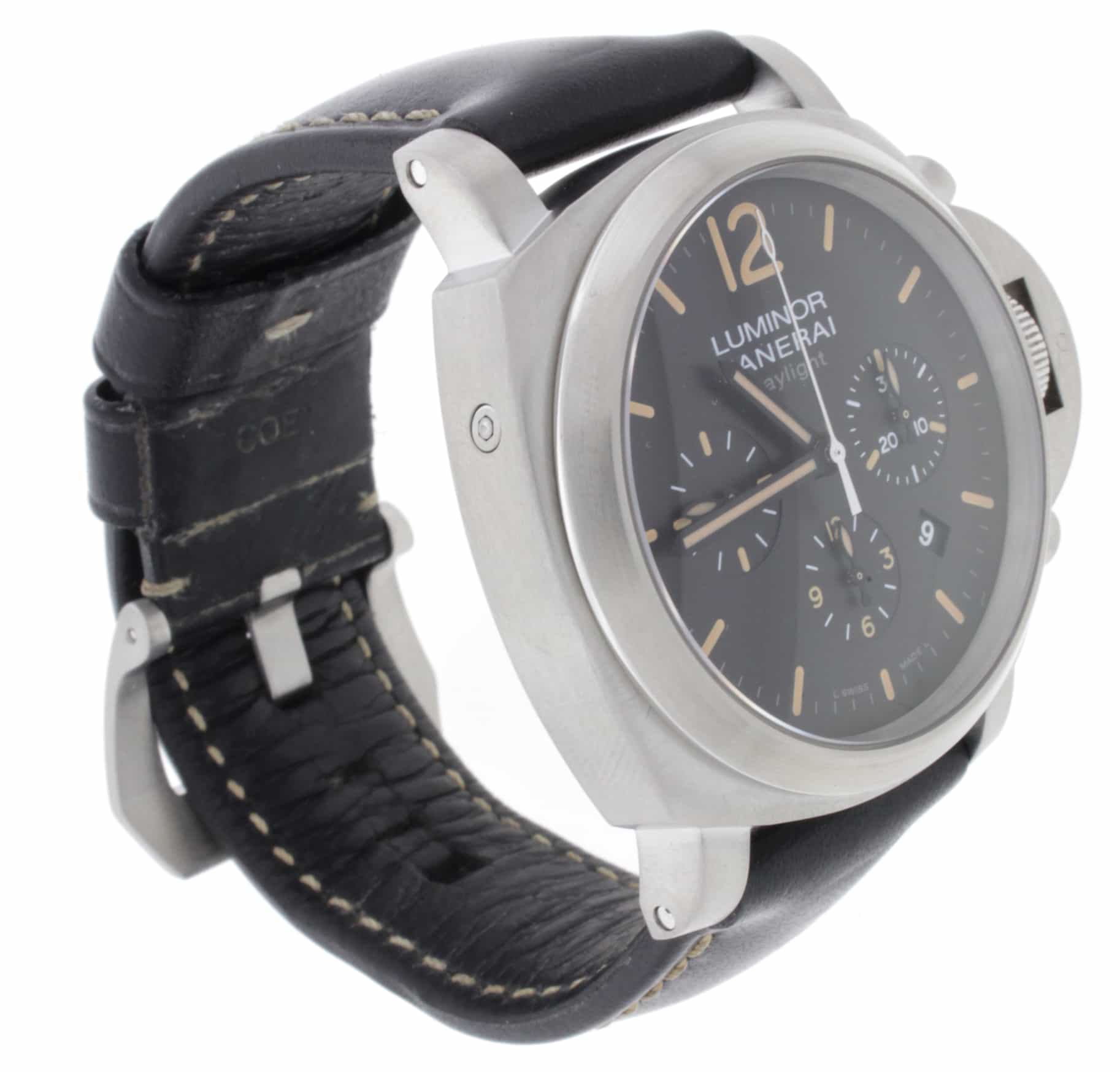 Panerai Luminor Chrono Daylight 44MM Automatic Stainless Steel Mens Watch PAM356 - Image 7