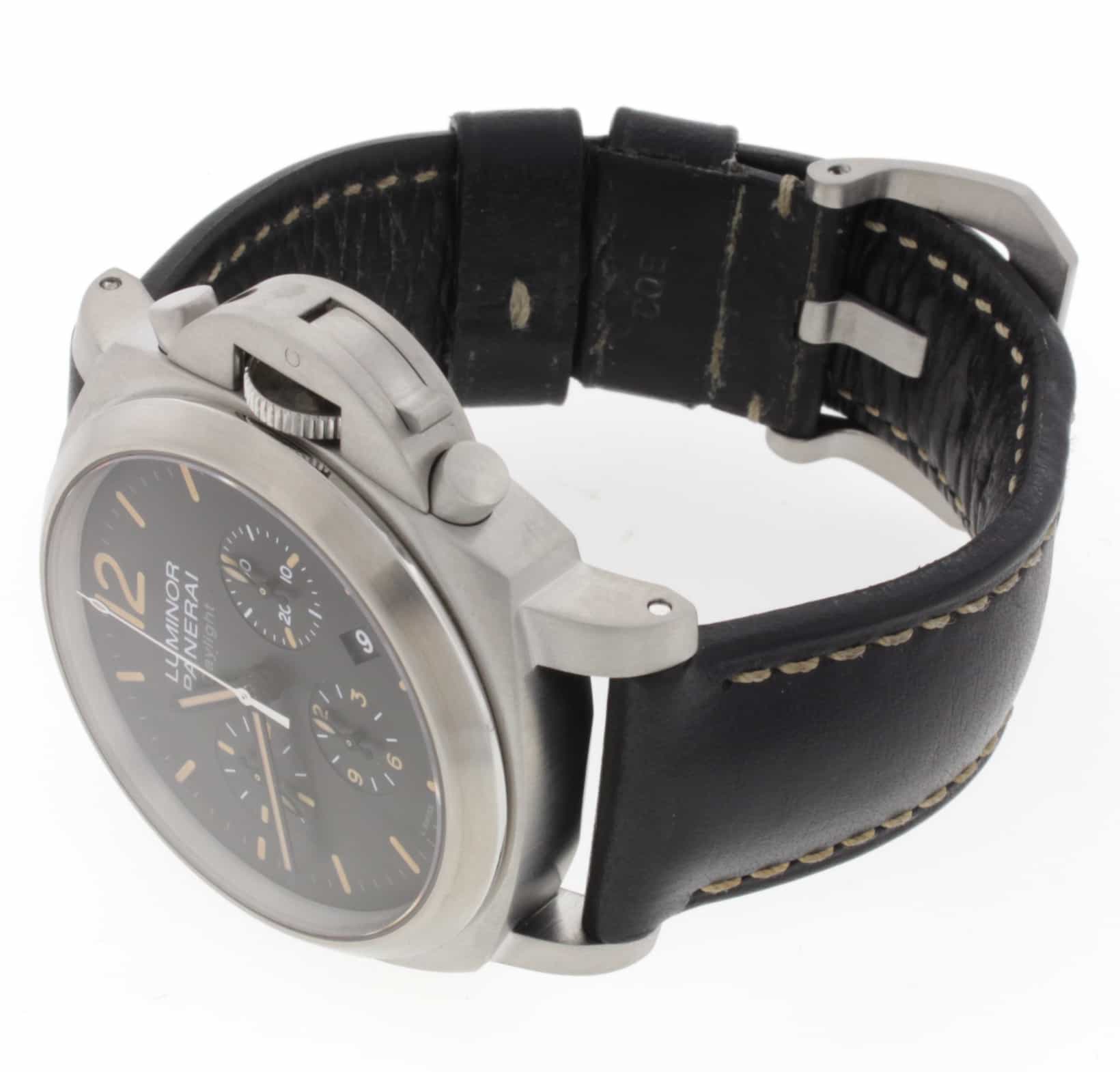 Panerai Luminor Chrono Daylight 44MM Automatic Stainless Steel Mens Watch PAM356 - Image 9