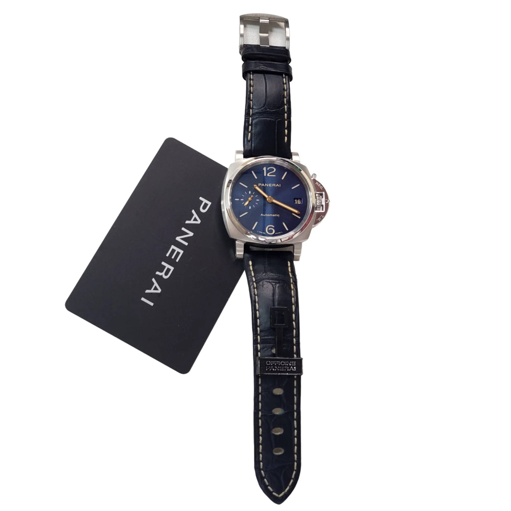 Panerai Luminor Due 38mm Blue Dial Titanium Watch PAM 00926 2019 - Image 6