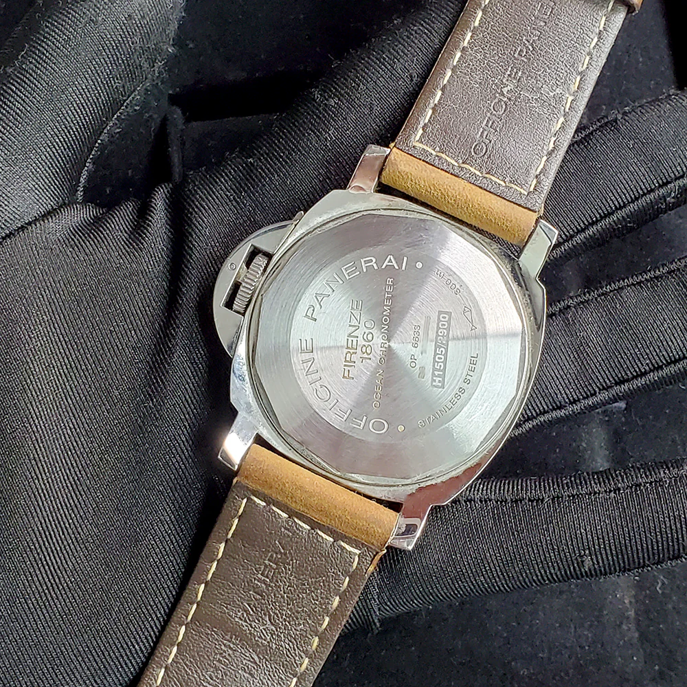 Panerai Luminor GMT 44mm Stainless Steel Mens Watch PAM 00088 Box Papers - Image 4