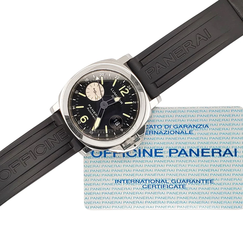 Panerai Luminor GMT 44mm Stainless Steel Watch PAM 00088 OP 6554 - Image 6