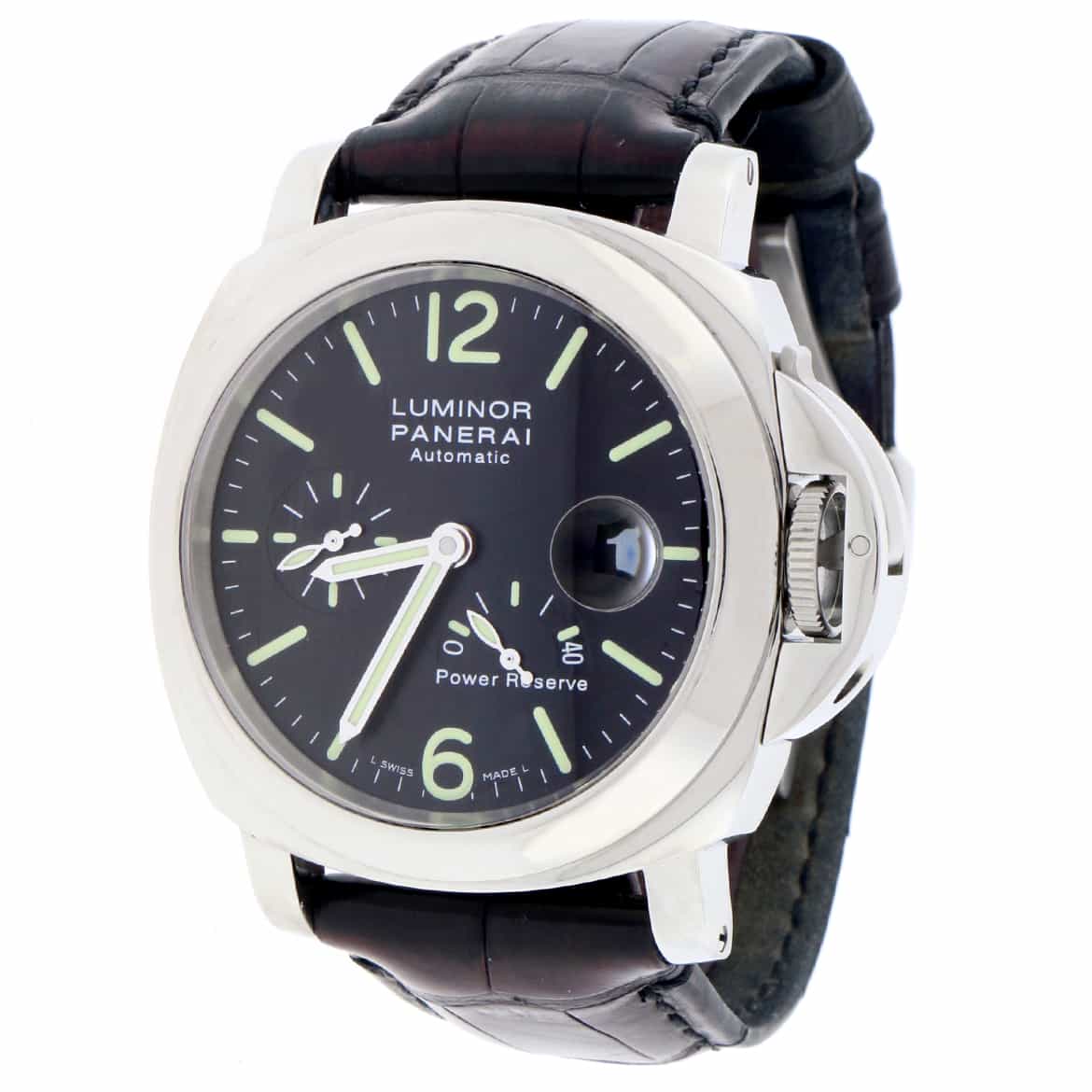 Panerai Luminor Power Reserve 44MM Automatic Stainless Steel Mens Watch PAM00090