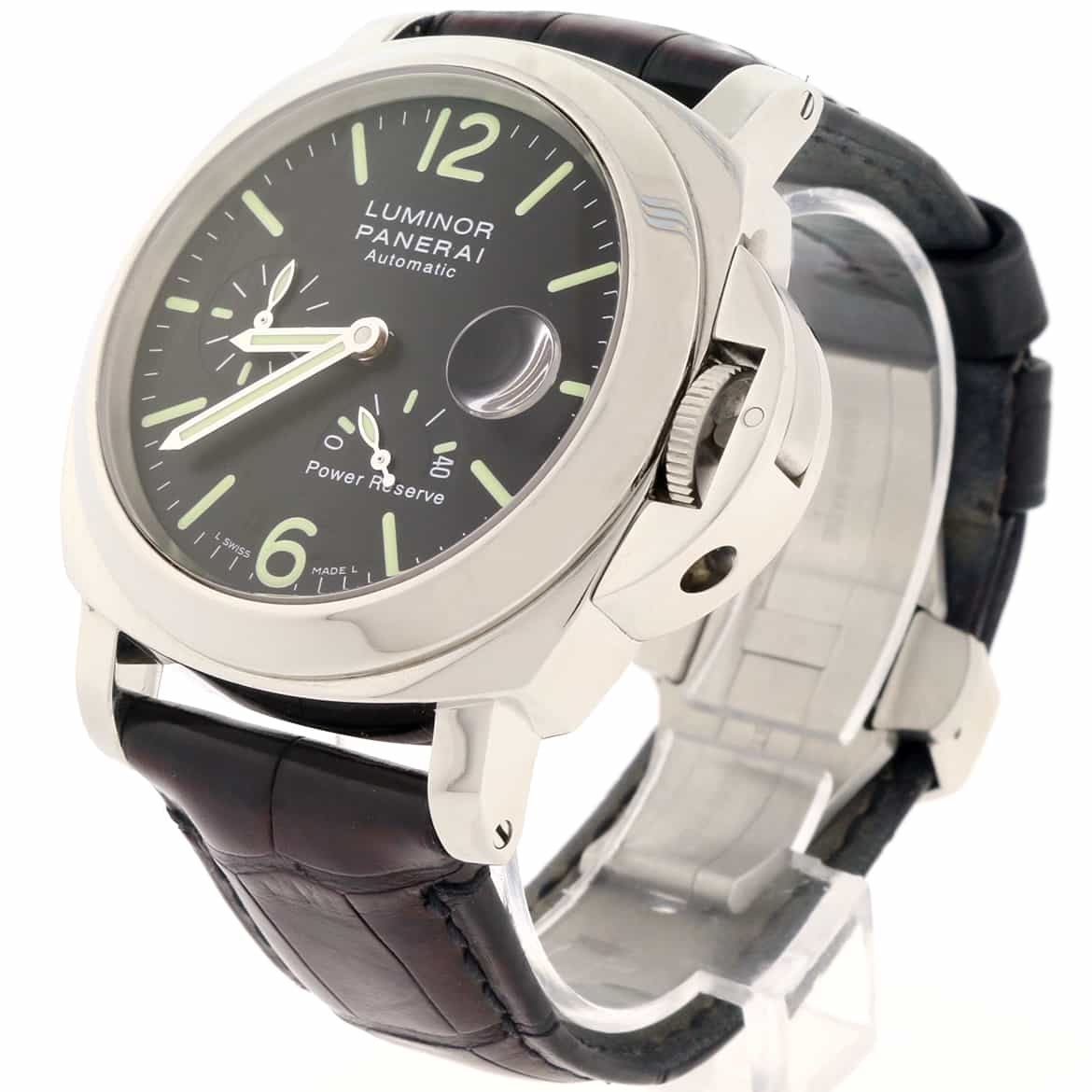 Panerai Luminor Power Reserve 44MM Automatic Stainless Steel Mens Watch PAM00090 - Image 6