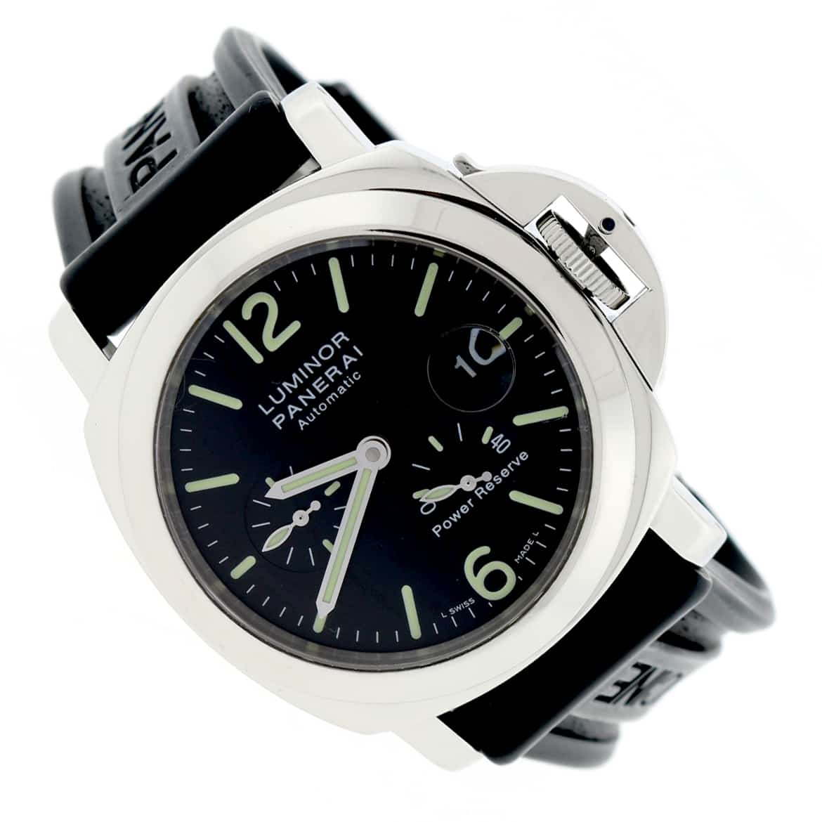 Panerai Luminor Power Reserve 44MM Automatic Stainless Steel Mens Watch PAM00090 - Image 2
