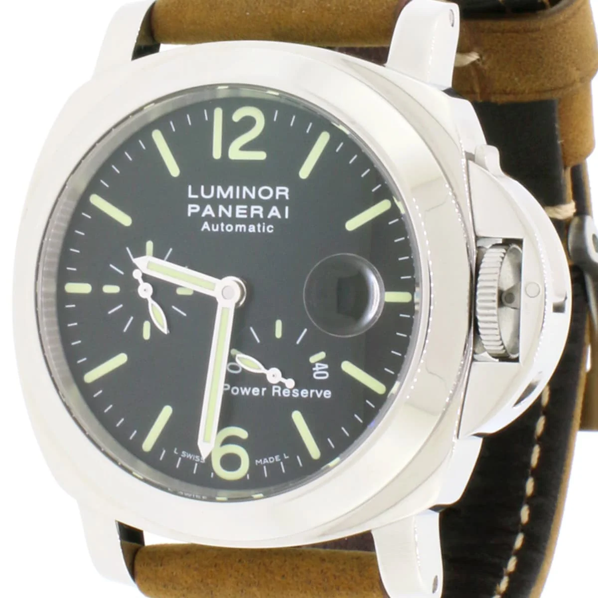 Panerai Luminor Power Reserve 44MM Automatic Stainless Steel Mens Watch PAM00090 Box Papers - Image 6