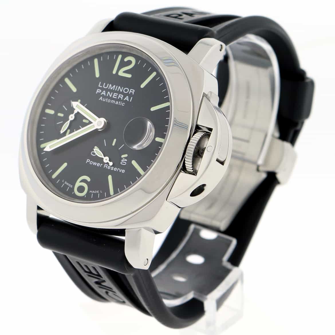 Panerai Luminor Power Reserve 44MM Automatic Stainless Steel Mens Watch PAM00090 - Image 3