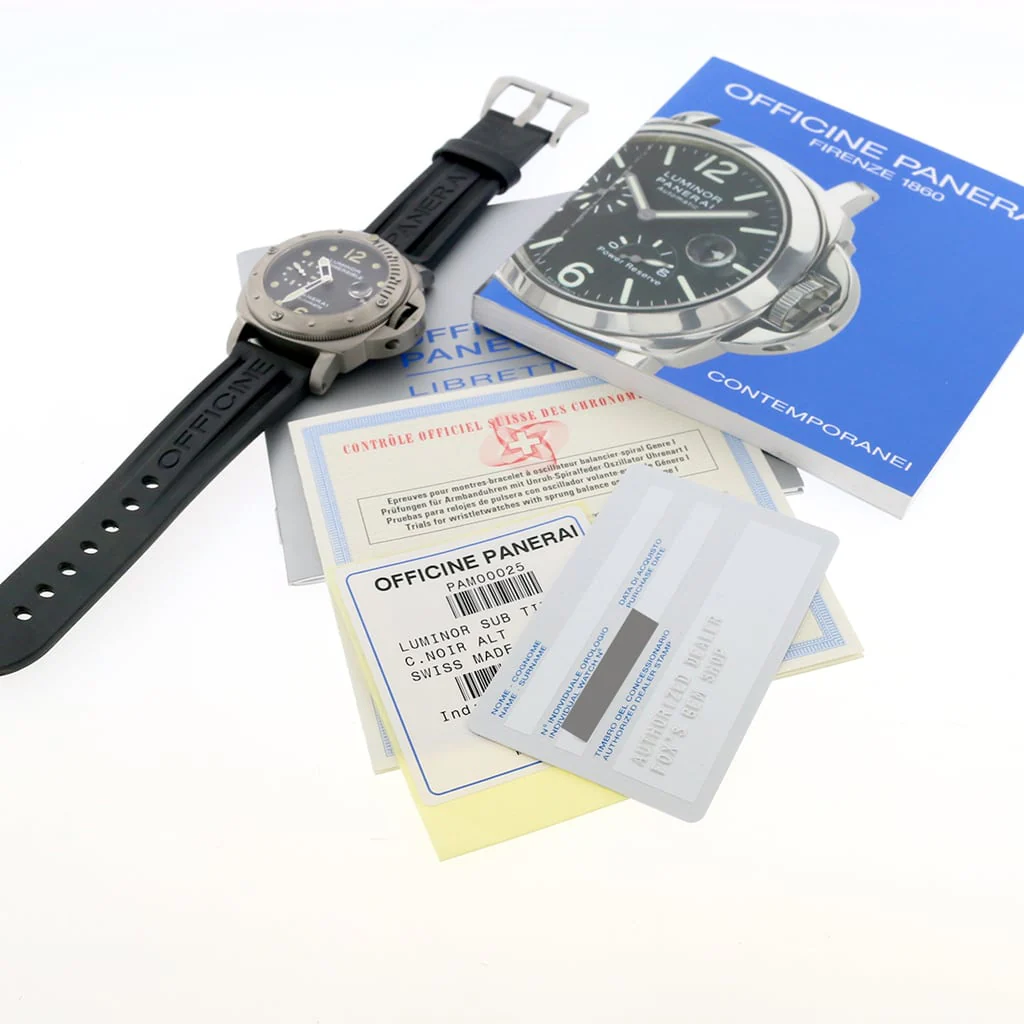 Panerai Luminor Submersible Power Reserve 44MM Automatic Titanium Mens Watch PAM00025 - Image 3