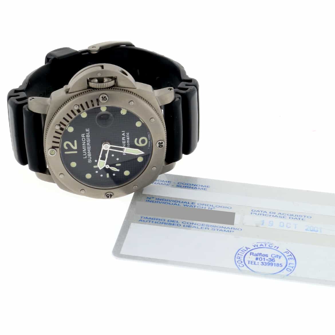 Panerai Luminor Submersible Power Reserve 44MM Automatic Titanium Mens Watch PAM00025 - Image 4