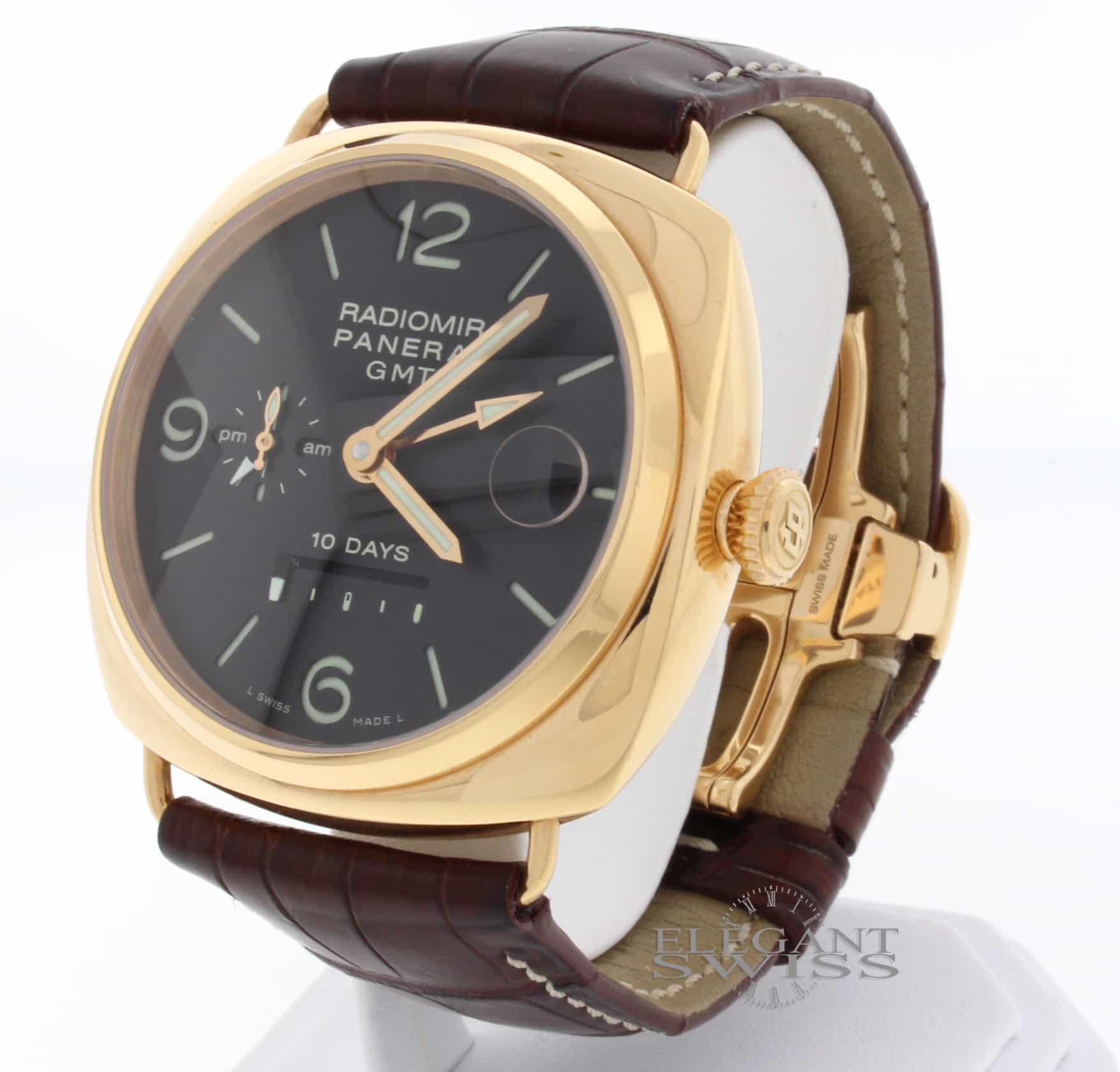 Panerai Radiomir 10 Days GMT 18K Pink Gold Automatic Mens Watch PAM273 - Image 3