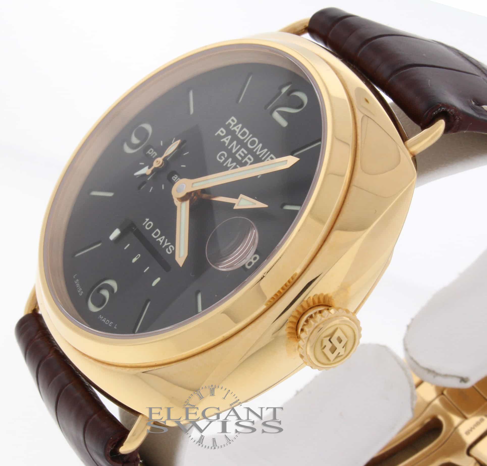 Panerai Radiomir 10 Days GMT 18K Pink Gold Automatic Mens Watch PAM273 - Image 4