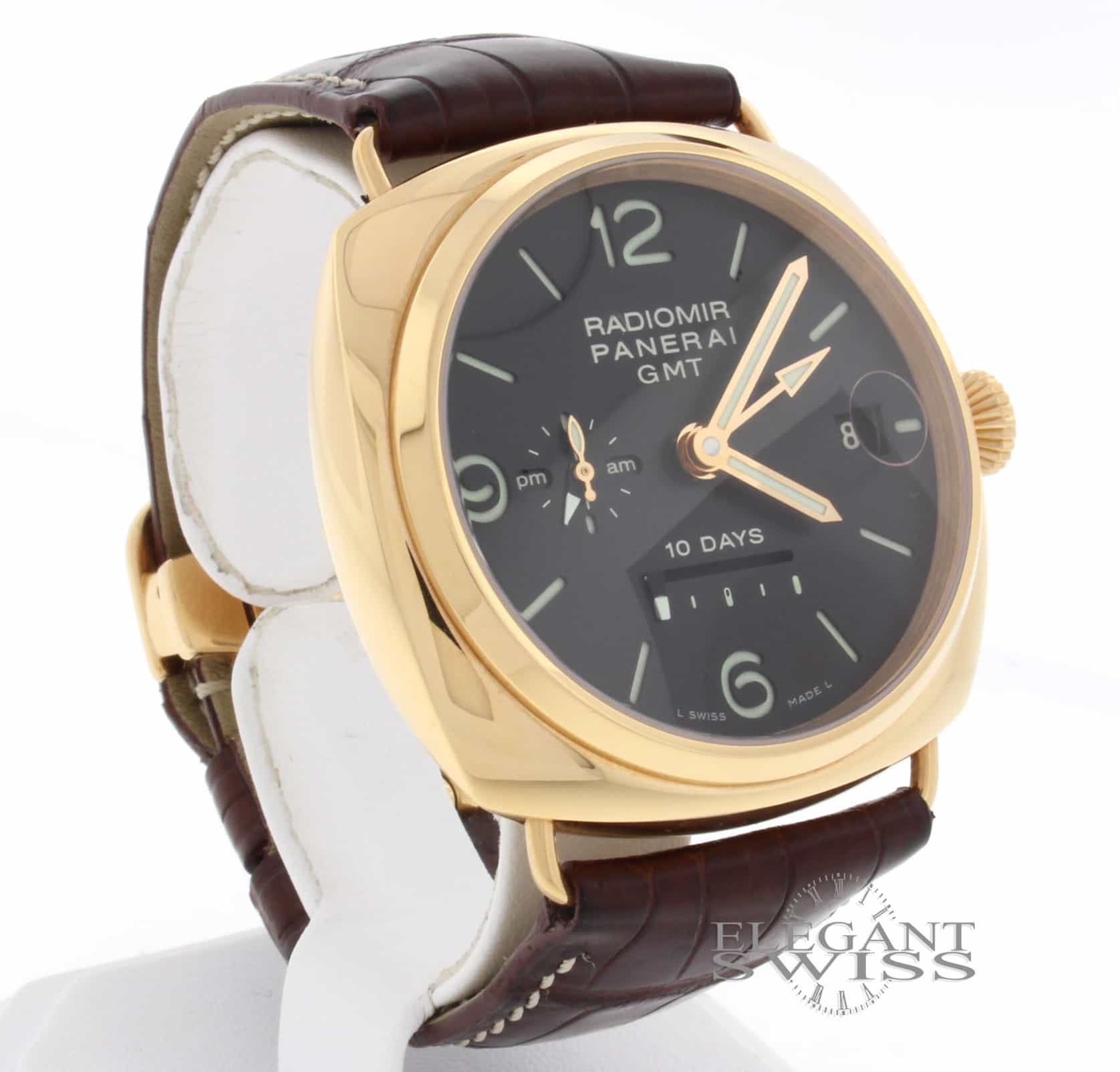 Panerai Radiomir 10 Days GMT 18K Pink Gold Automatic Mens Watch PAM273 - Image 5
