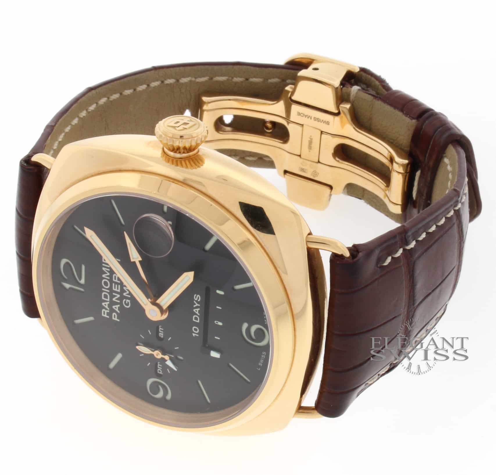 Panerai Radiomir 10 Days GMT 18K Pink Gold Automatic Mens Watch PAM273 - Image 7
