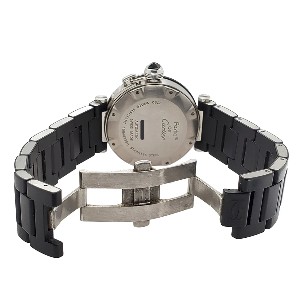 Cartier Pasha 40MM Black Dial Stainless Steel watch 2790 - Image 5