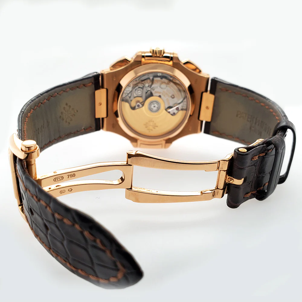 Patek Philippe 5980R Nautilus Chronograph Rose Gold Watch Box Papers 2017 - Image 5