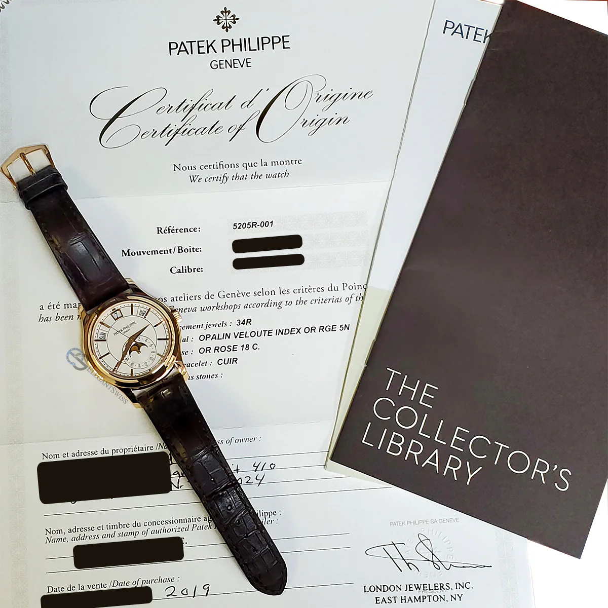 Patek Philippe Annual Calendar 40mm White Dial Rose Gold Watch 5205R-001 Box Papers - Image 2