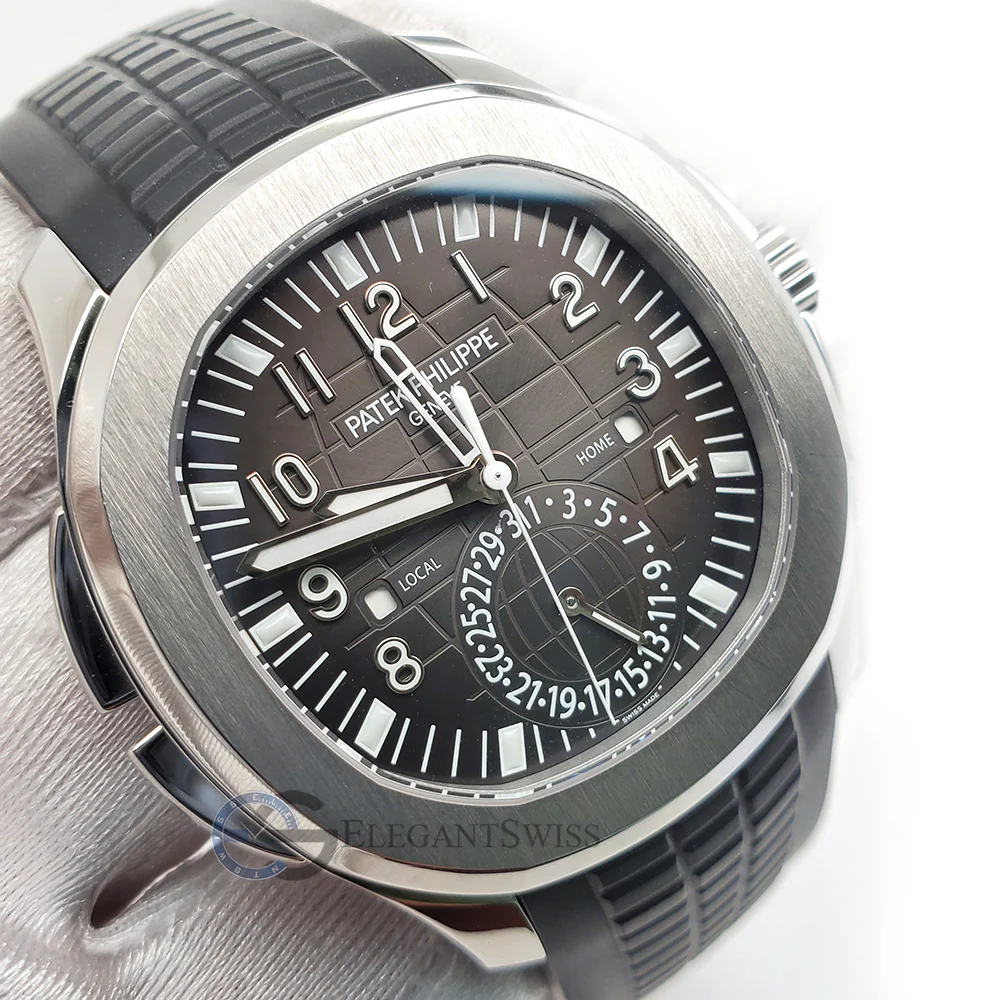 Patek Philippe Aquanaut Travel Time 40.8mm Stainless Steel Watch 5164A-001 Papers - Image 2