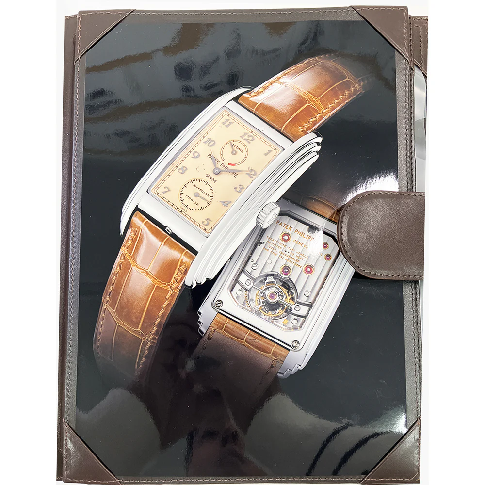 Patek Philippe Grand Complication 5101P-010 10 Day Tourbillon Platinum 2007 Box and Tourbillon Paper Manual Winding 30 x 51 mm Watch - Image 10