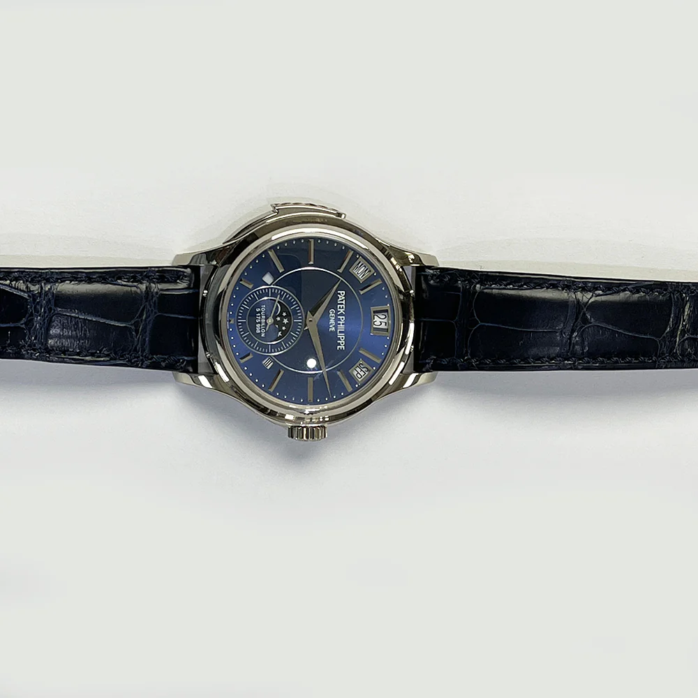 Patek Philippe Minute Repeater Perpetual Calendar 5207G-001 White Gold With Blue Leather Watch Blue Dial 2020 - Image 10