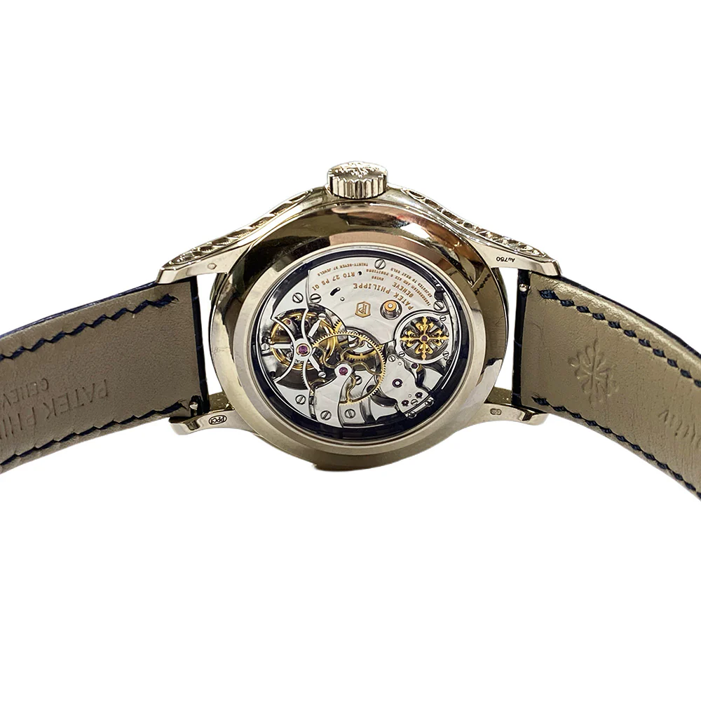 Patek Philippe Minute Repeater Perpetual Calendar 5207G-001 White Gold With Blue Leather Watch Blue Dial 2020 - Image 6