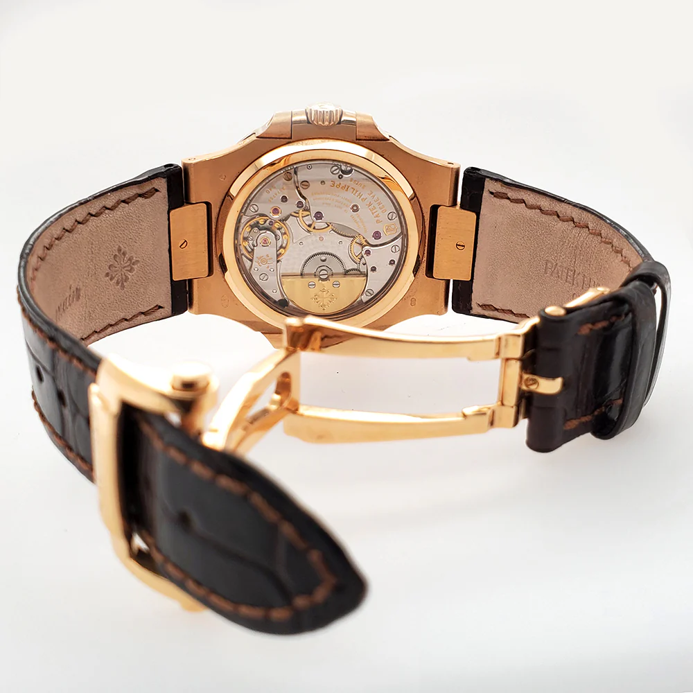 Patek Philippe Nautilus 40mm 18K Rose Gold Watch 5712R-001 Box Papers 2012 - Image 6