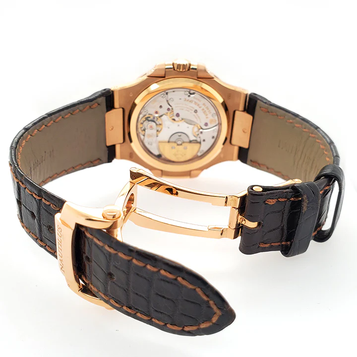 Patek Philippe Nautilus 40mm 18K Rose Gold Watch 5712R-001 Box Papers 2015 - Image 5
