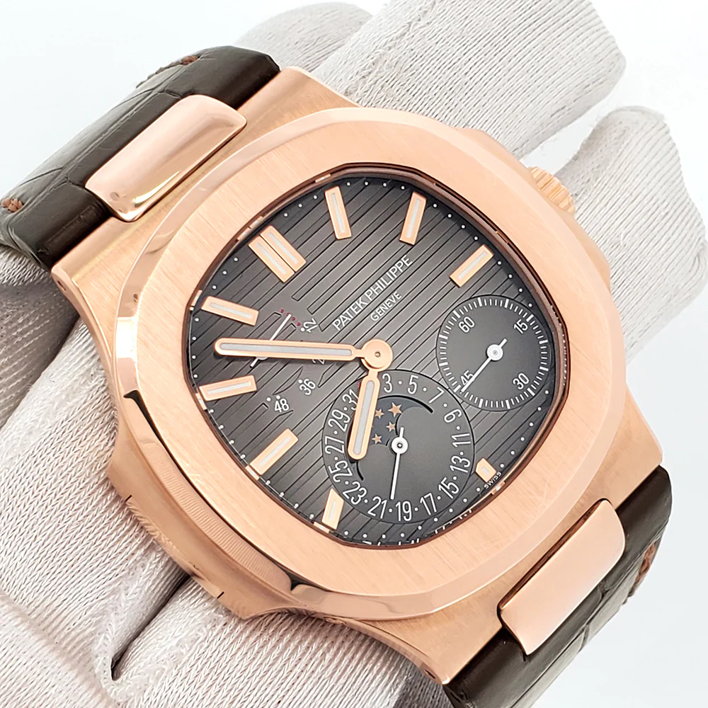 Patek Philippe Nautilus 40mm Rose Gold Watch 5712R-001 Box Papers - Image 2