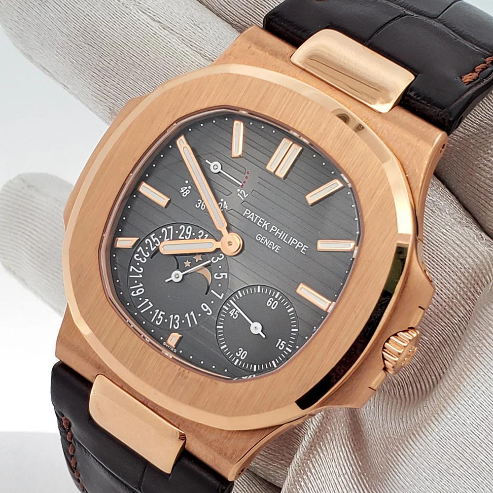 Patek Philippe Nautilus 40mm Rose Gold Watch 5712R-001 Box Papers - Image 2