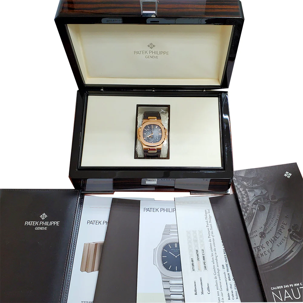 Patek Philippe Nautilus 40mm Rose Gold Watch 5712R-001 Box Papers - Image 3