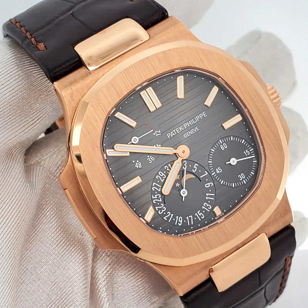 Patek Philippe Nautilus 40mm Rose Gold Watch 5712R-001 Box Papers - Image 4