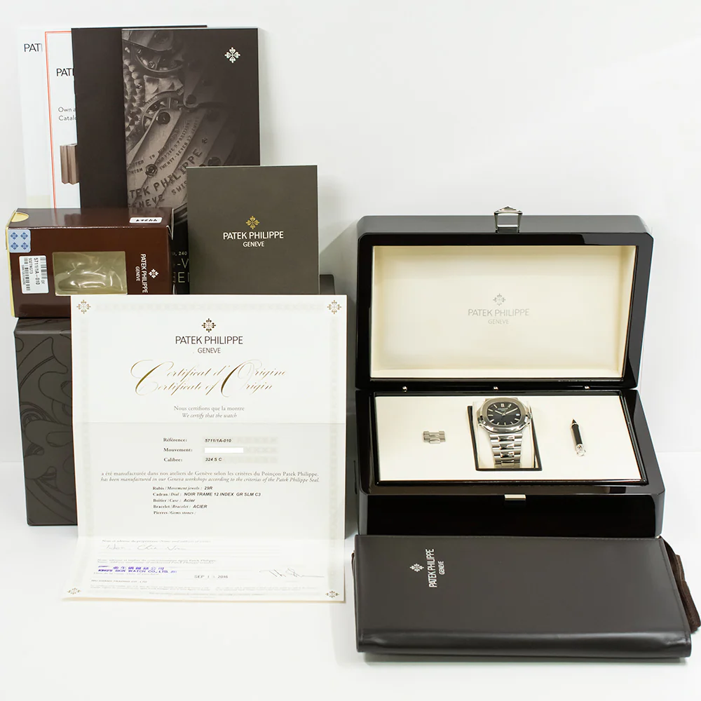 Patek Philippe Nautilus Blue Dial Steel Mens Watch 5711/1A-010 Box Papers - Image 2