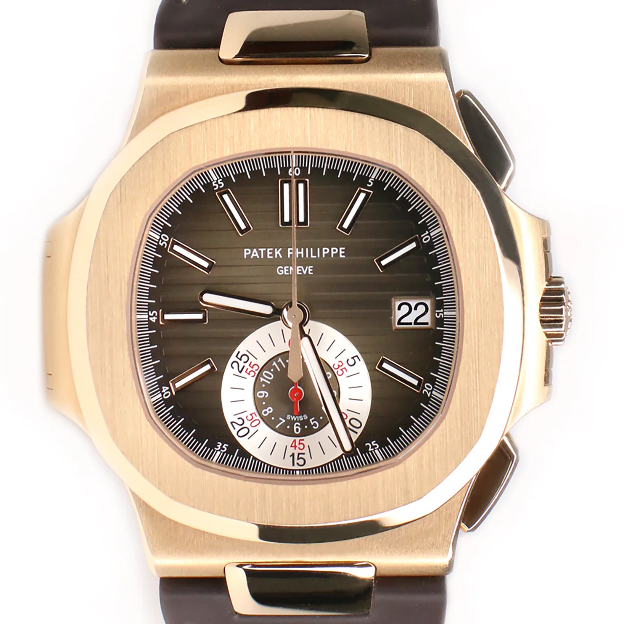 Patek Philippe 5980R Nautilus Chronograph Rose Gold Watch Box Papers - Image 2