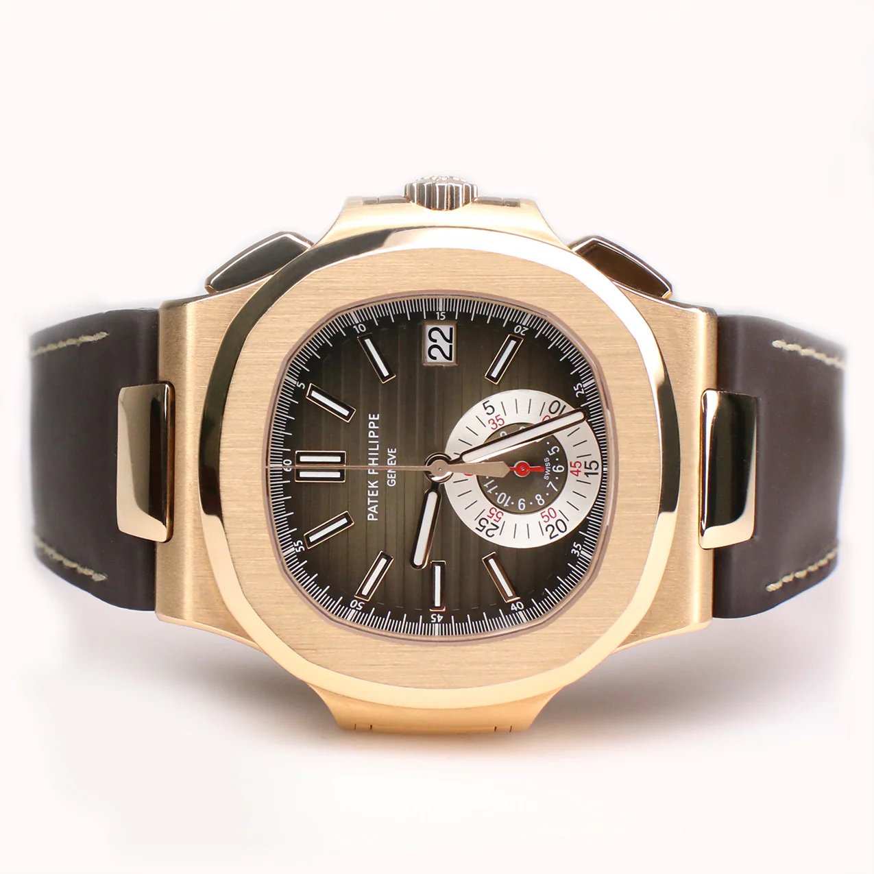 Patek Philippe 5980R Nautilus Chronograph Rose Gold Watch Box Papers - Image 6