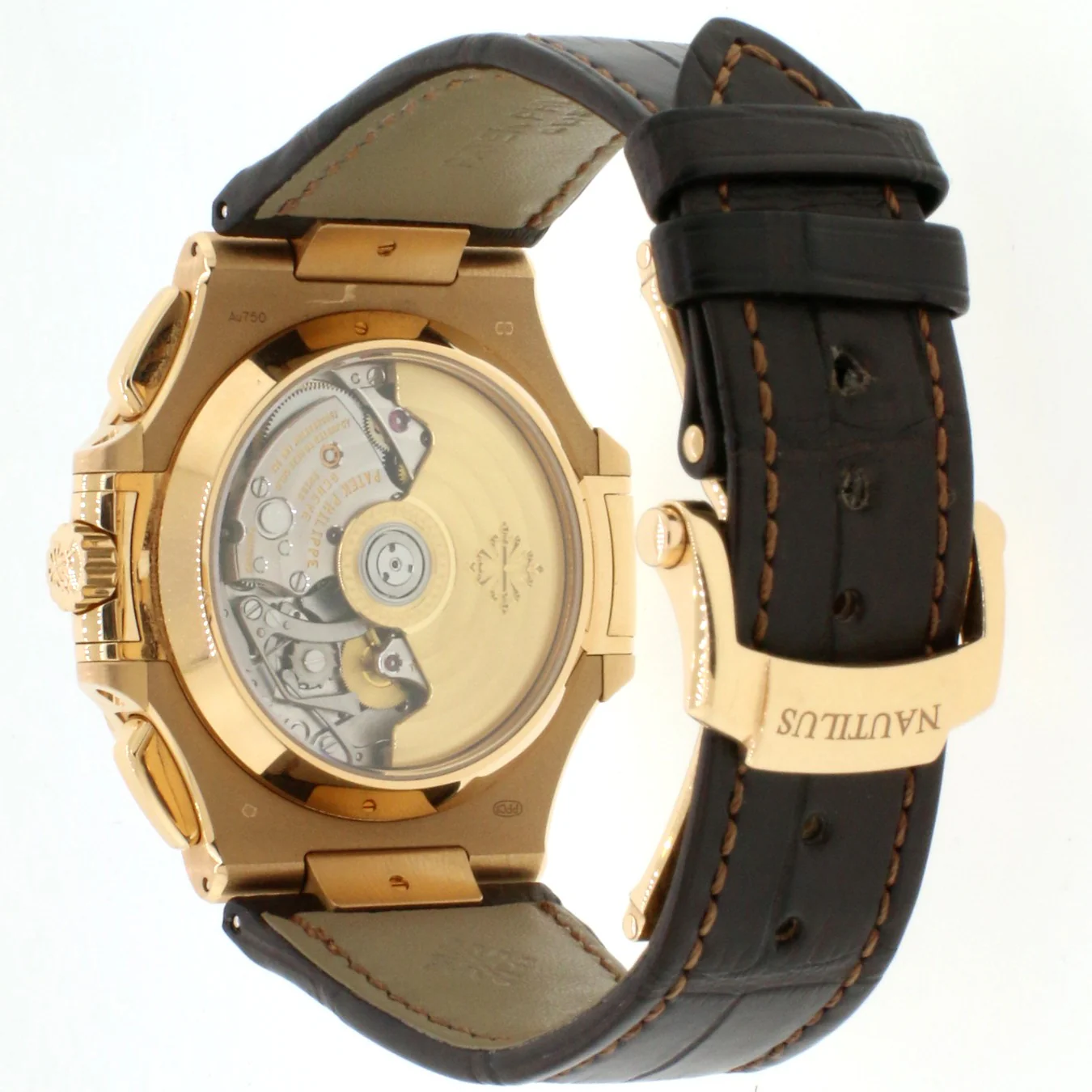 Patek Philippe Nautilus Chronograph Rose Gold Watch 5980R Box Papers - Image 4