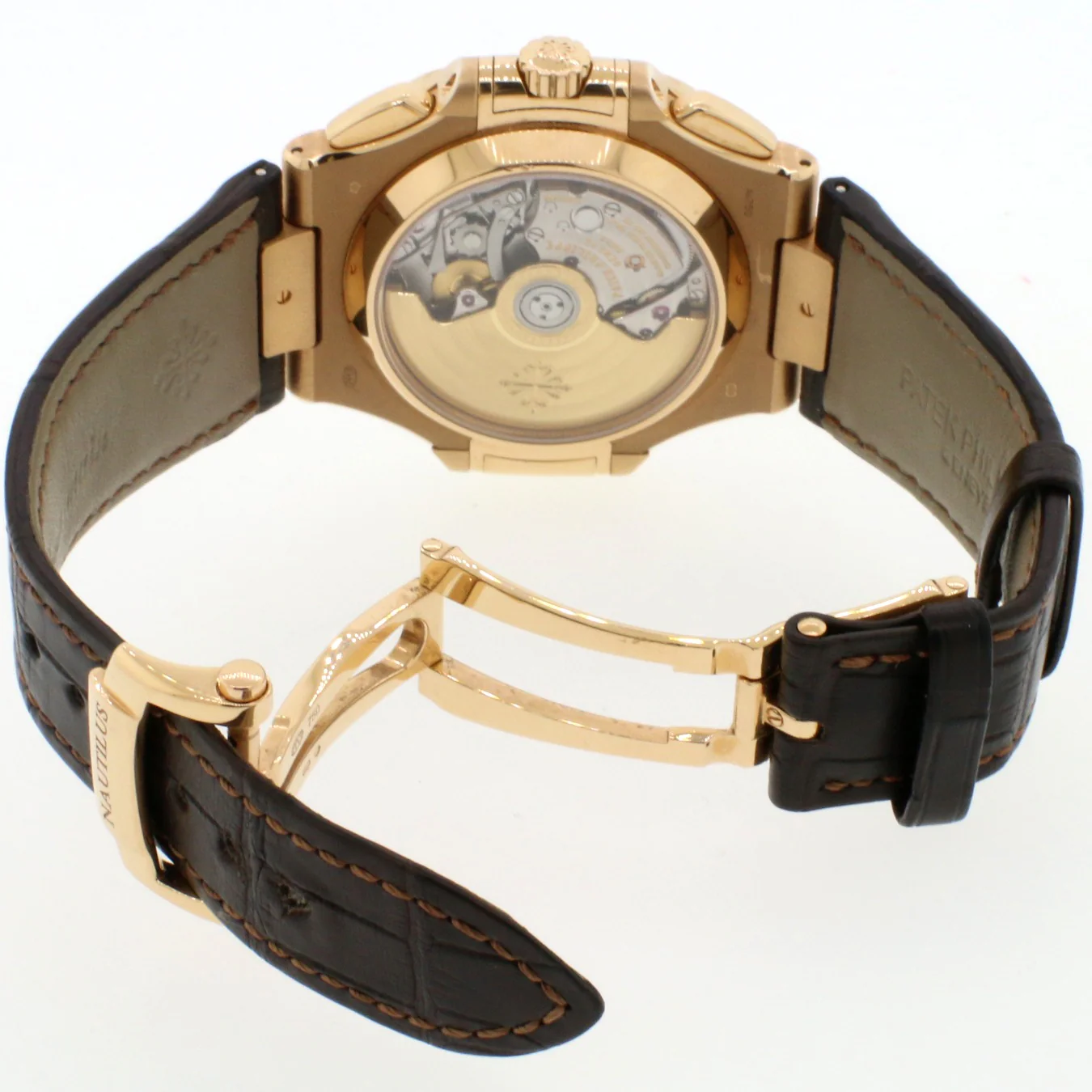 Patek Philippe Nautilus Chronograph Rose Gold Watch 5980R Box Papers - Image 6