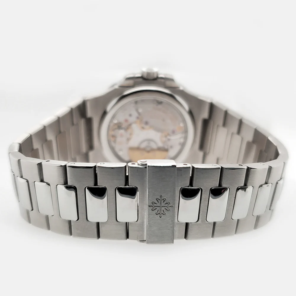 Patek Philippe Nautilus Moohphase 40mm Blue Dial Stainless Steel Watch 5712/1A Box Papers 2013 - Image 4