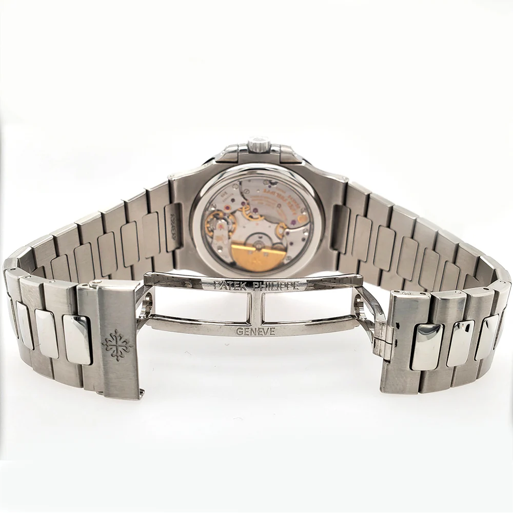 Patek Philippe Nautilus Moohphase 40mm Blue Dial Stainless Steel Watch 5712/1A Box Papers 2013 - Image 5