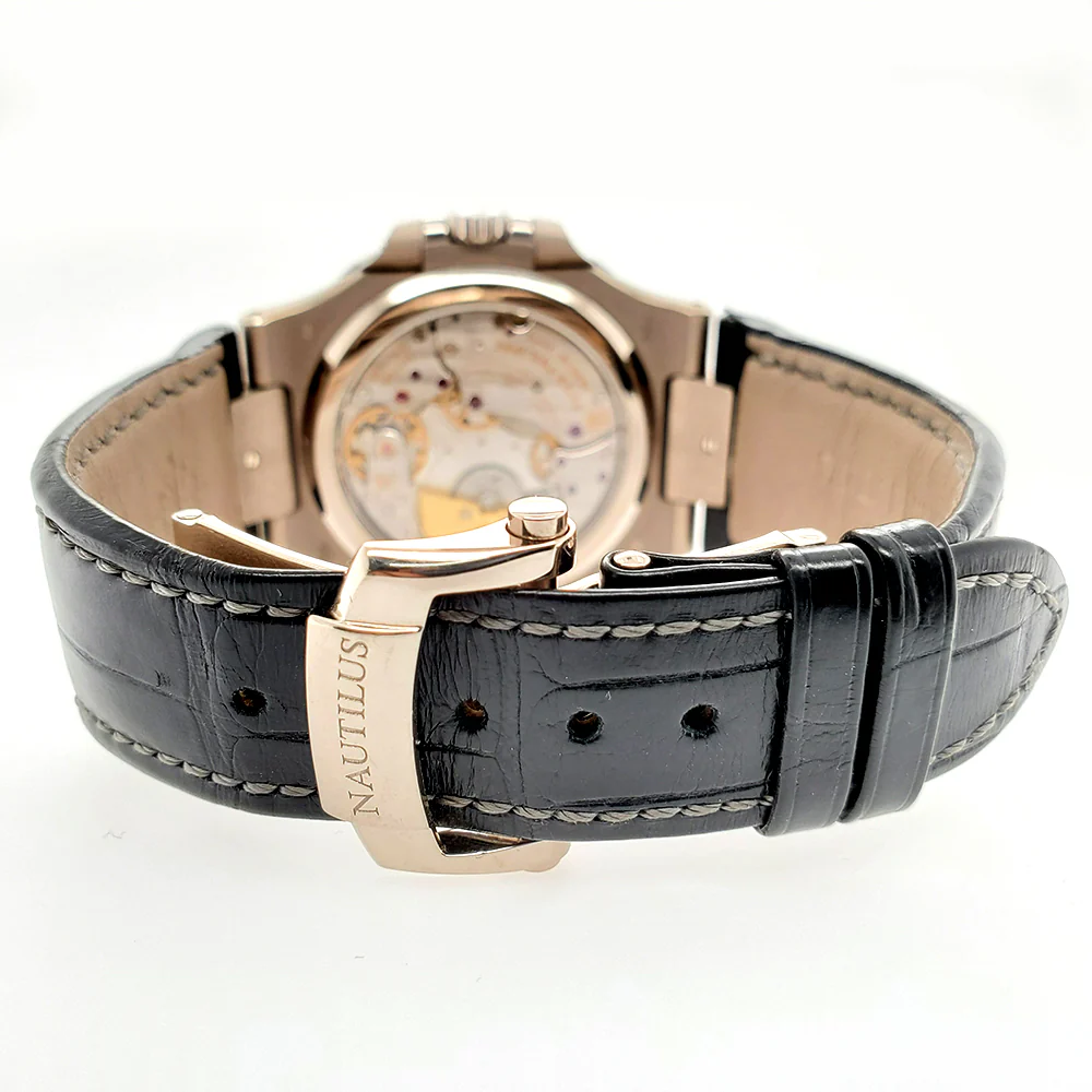 Patek Philippe Nautilus Moohphase 40mm Grey Dial White Gold Watch 5712G-001 Box Papers 2011 - Image 4