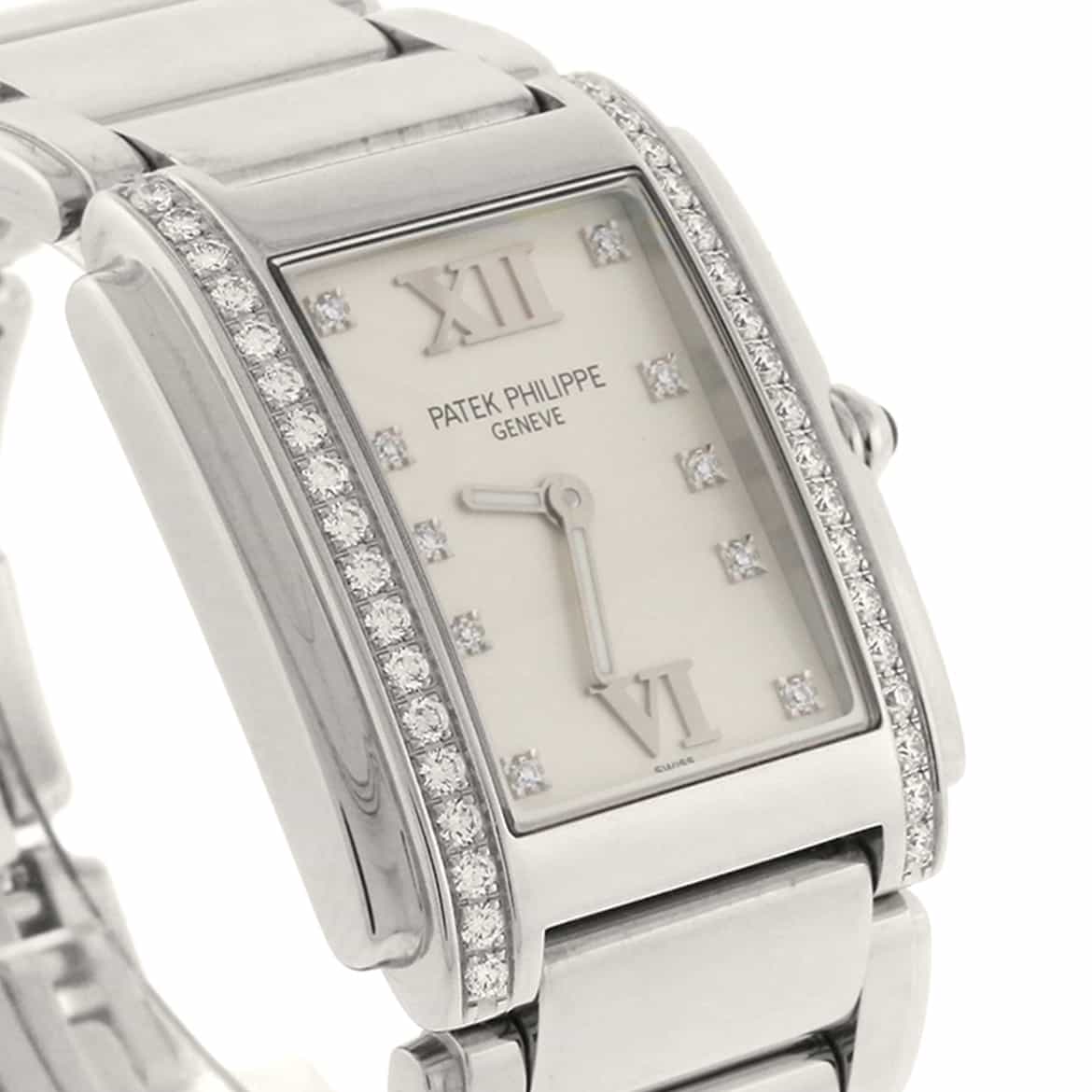 Patek Philippe Twenty-4 Factory Diamond Bezel & Diamond Dial Stainless Steel Ladies Watch 4910-10A-011 - Image 4