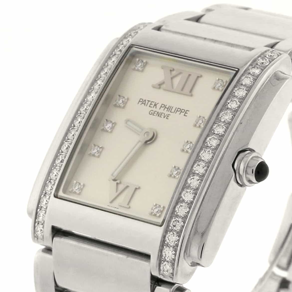Patek Philippe Twenty-4 Factory Diamond Bezel & Diamond Dial Stainless Steel Ladies Watch 4910-10A-011 - Image 5