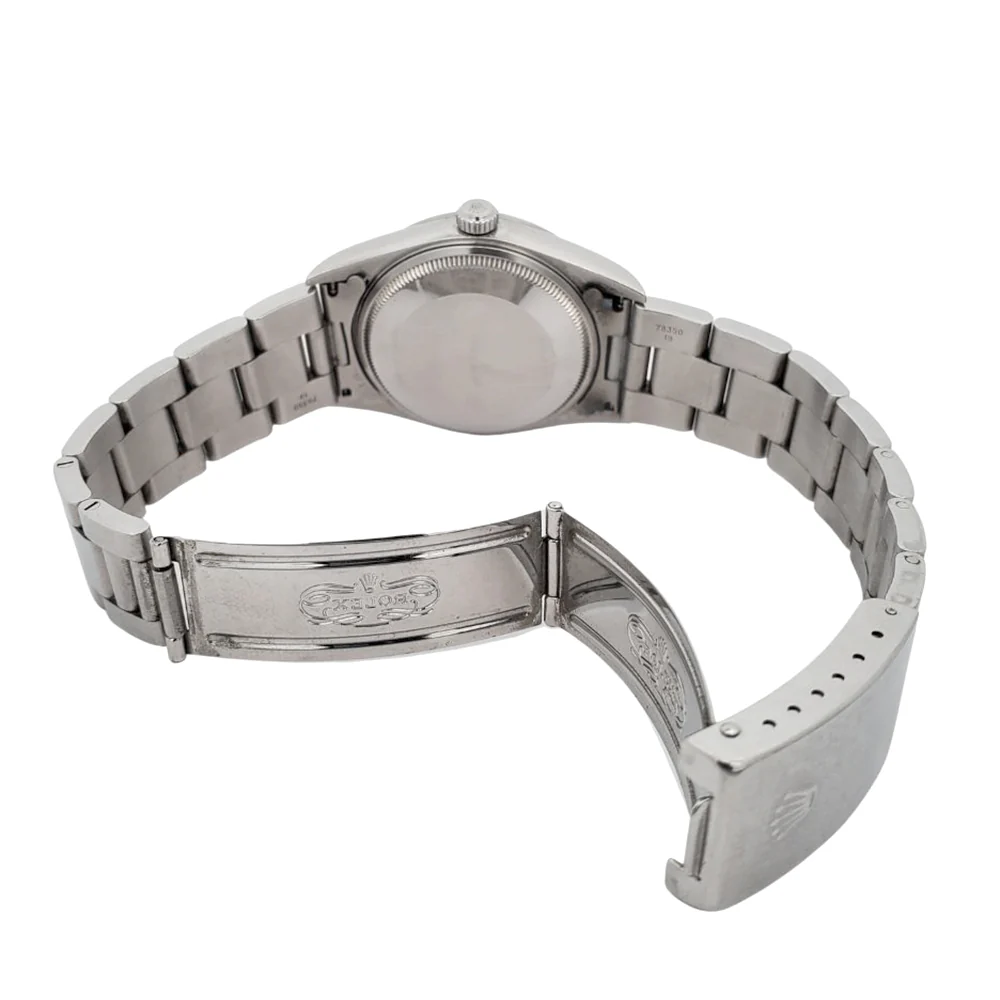 Rolex Air-King 34mm Salmon Dial Domed Bezel Stainless Steel Watch 14000 Box Papers - Image 6