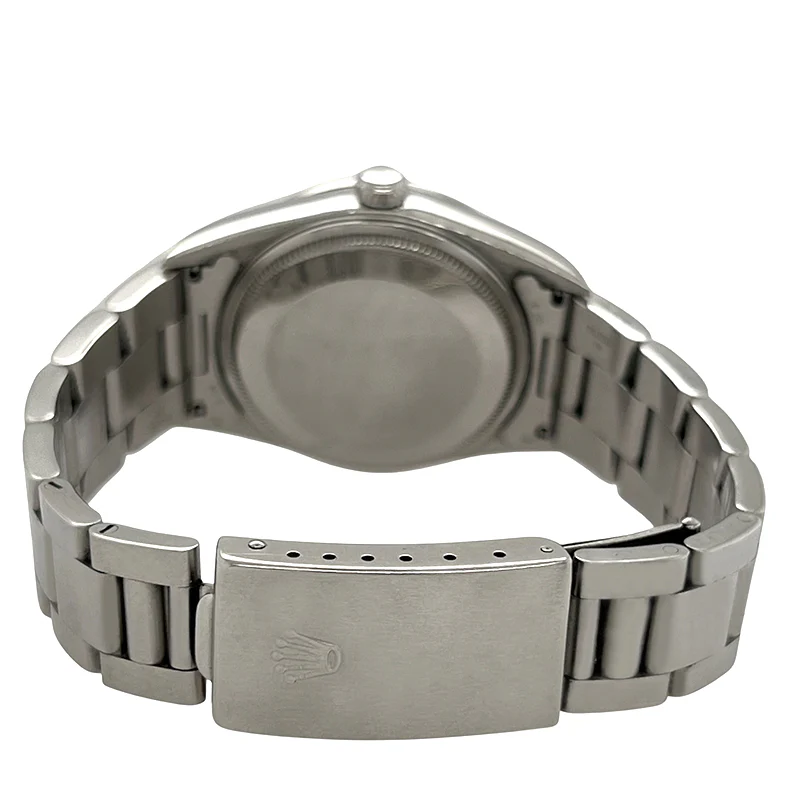 Rolex Air-King 34mm Salmon Dial Domed Bezel Steel Watch 14000 Box Papers - Image 4
