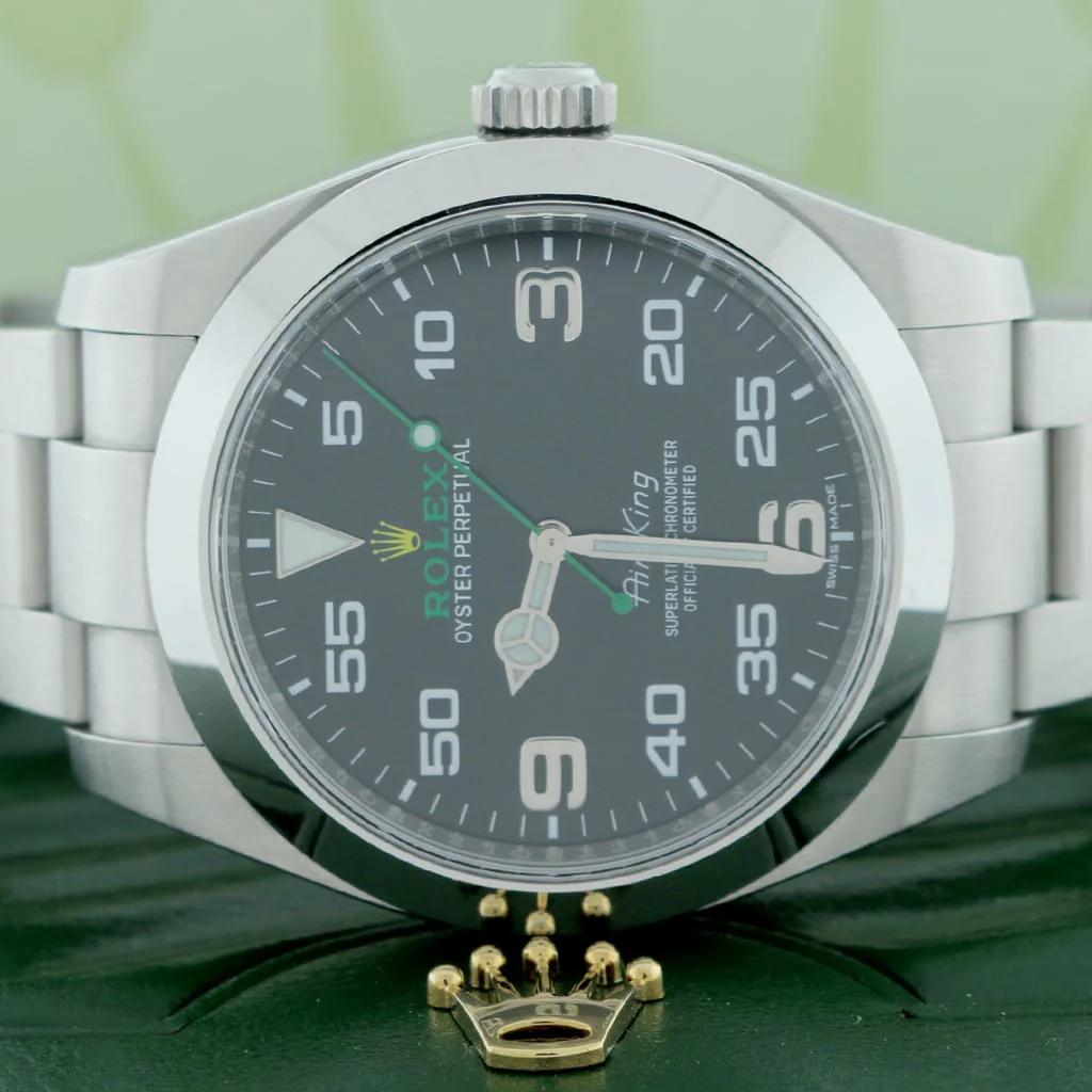 Rolex Air-King Factory Black Dial 40MM Smooth Bezel Automatic Stainless Steel Oyster Mens Watch 116900 - Image 2
