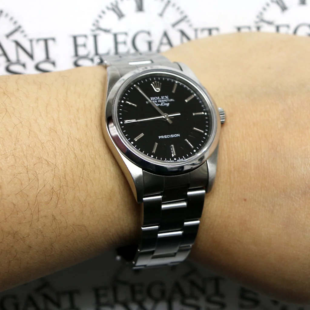 Rolex Air-King Factory Black Index Dial 34MM Automatic Stainless Steel Oyster Watch 14000 - Image 8