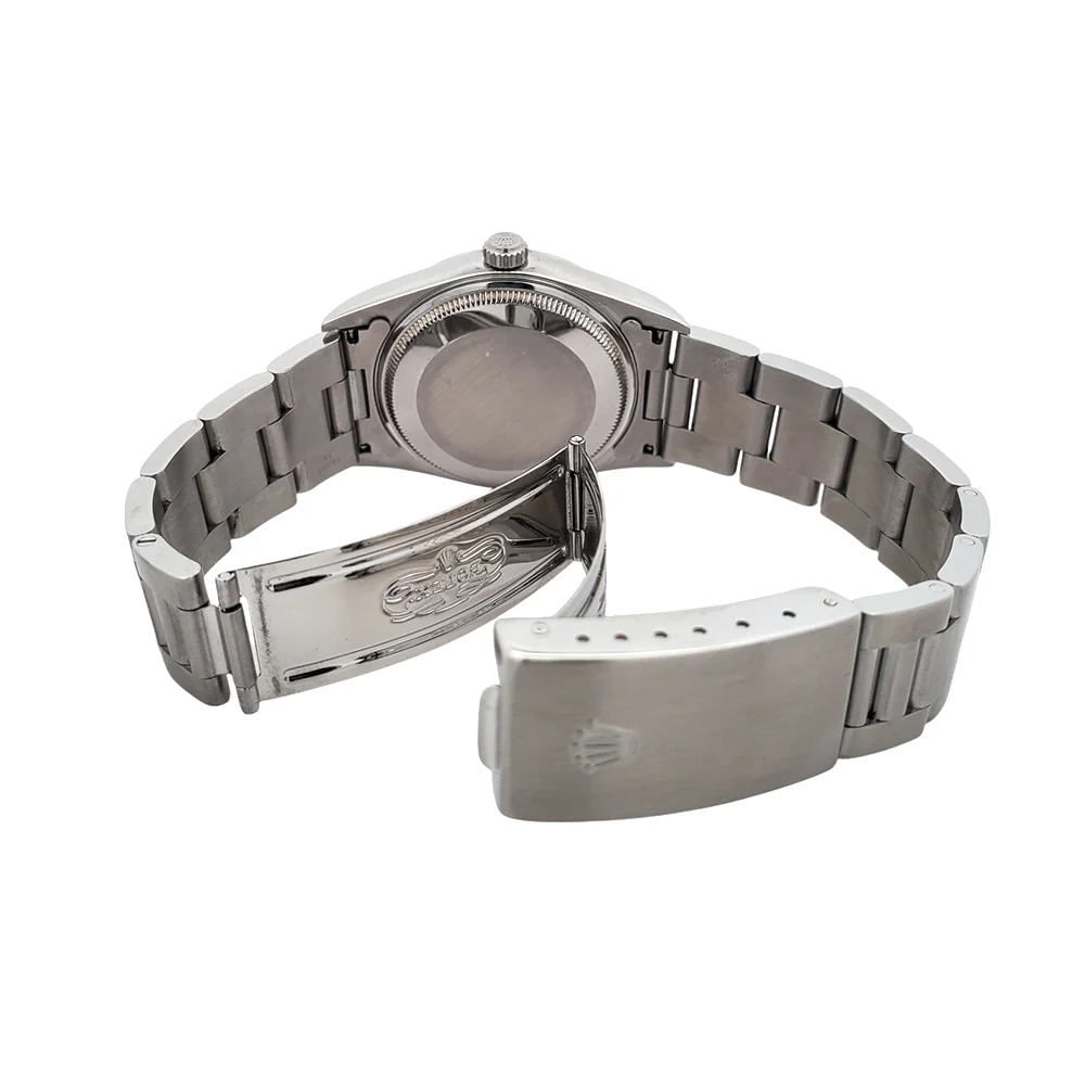 Rolex Air-King Oyster Perpetual 34mm White Roman Steel Oyster 14000 Watch - Image 6