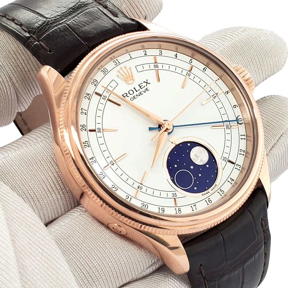 Rolex Cellini Moonphase 39mm 50535 Everose Gold Watch 2021 Box/Papers/Pin Pusher - Image 4