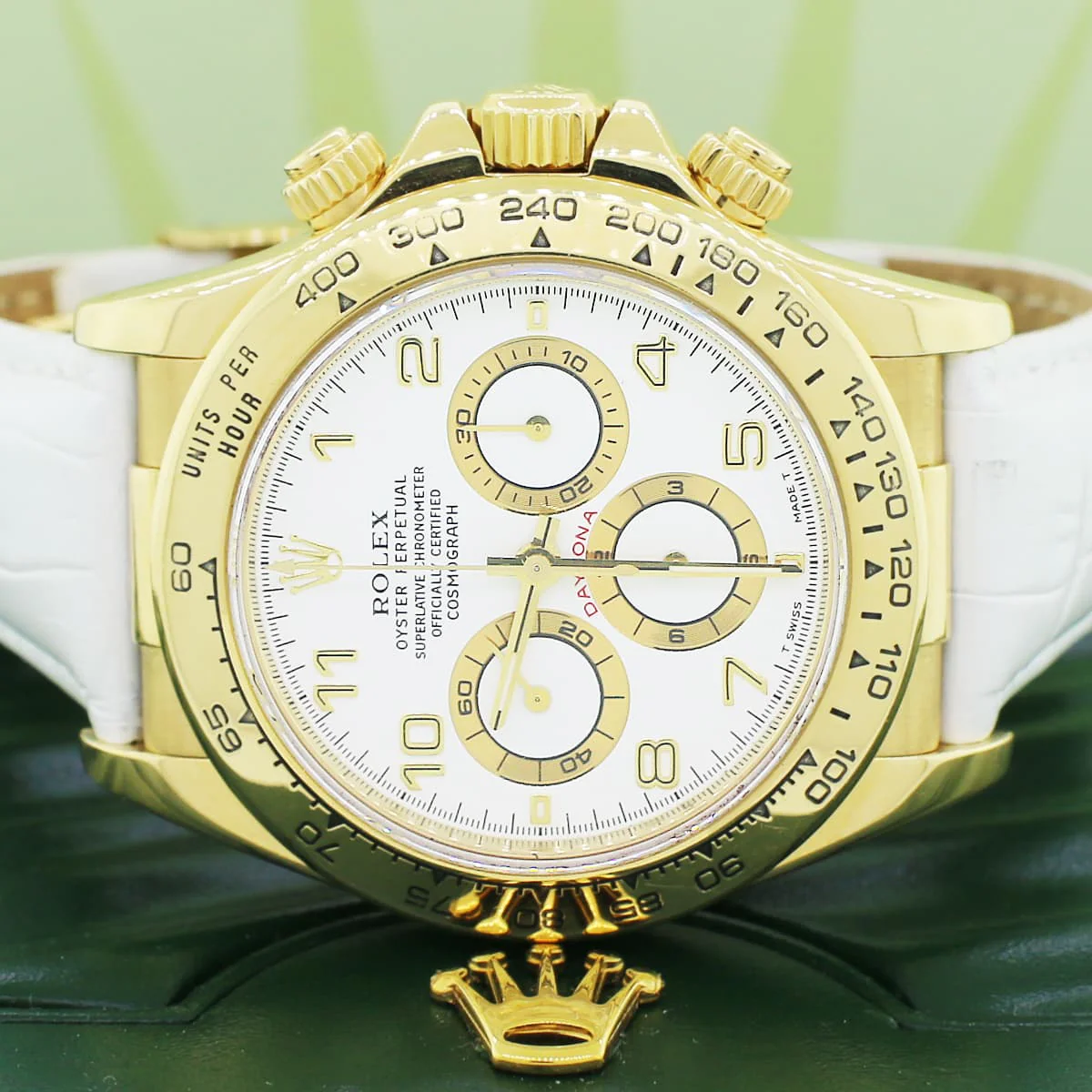 Rolex Cosmograph Daytona 18K Yellow Gold 40MM Automatic Mens Watch 116518 - Image 3