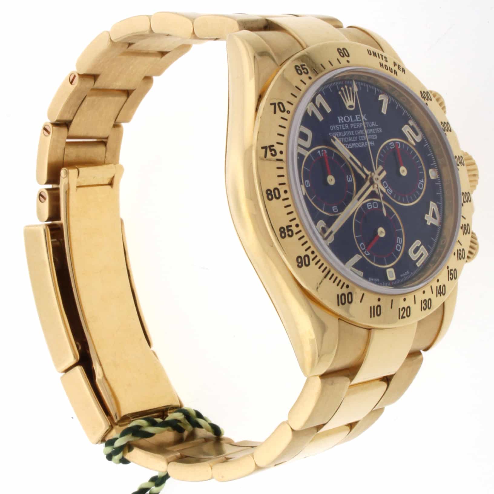Rolex Cosmograph Daytona 18K Yellow Gold Blue Dial Automatic Mens Watch 116528 - Image 5