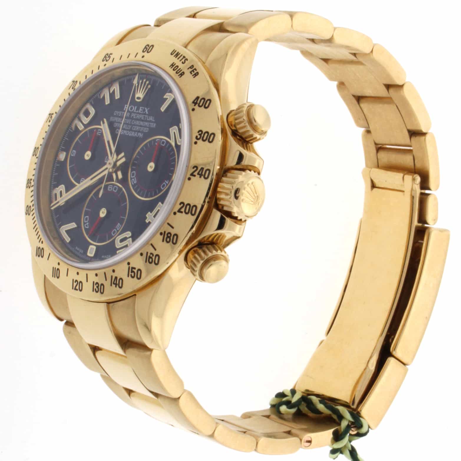 Rolex Cosmograph Daytona 18K Yellow Gold Blue Dial Automatic Mens Watch 116528 - Image 6